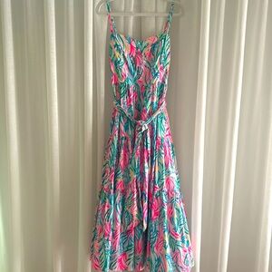 Lilly Pulitzer Pink and Gold Tag Dress
